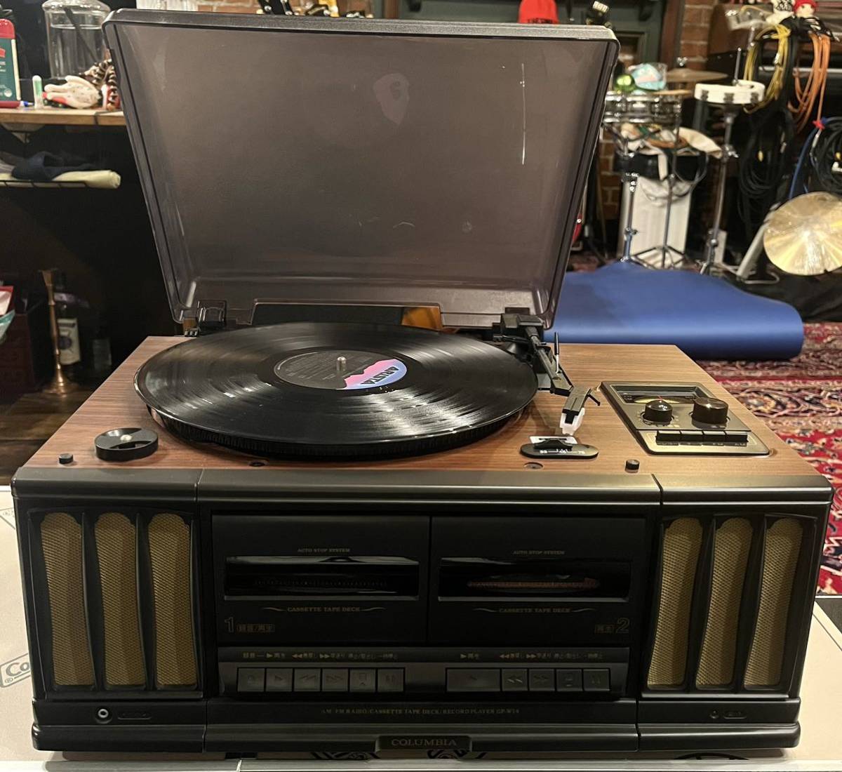 コロンビア レコードプレーヤー GP-W14 昭和レトロ コロンビア レコードプレーヤー GP-W14 昭和レトロ
