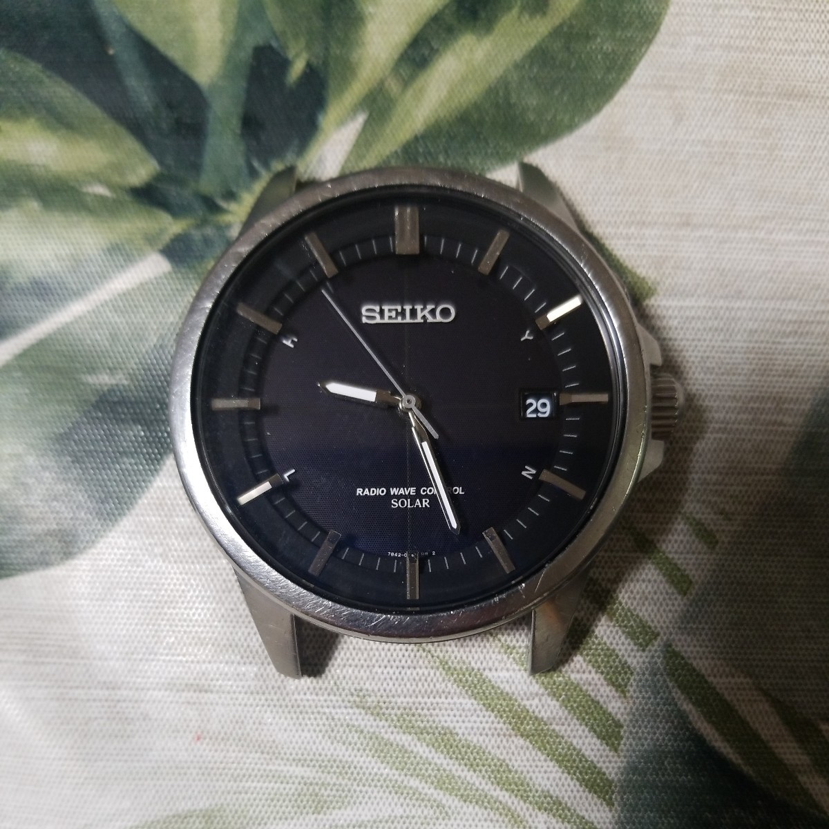 SEIKO　ソーラー電波時計　7B42-0AT0