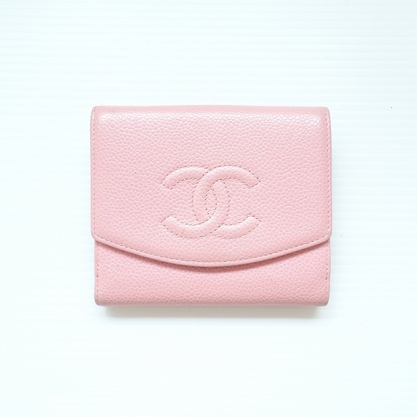 正規品，人気SALE #apzw シャネル CHANEL 財布 ピンク キャビアスキン 二つ折り レザー ココマーク フランス製 レディース 824736(女性用財布)｜売買されたオークション情報、yahooの商品情報をアーカイブ公開 - オ 服飾小物
