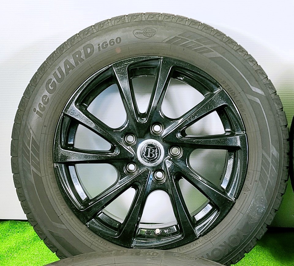 YOKOHAMA IG60】205/60R16 2021年製 16x6.5J +53 5穴 PCD114.3 中古