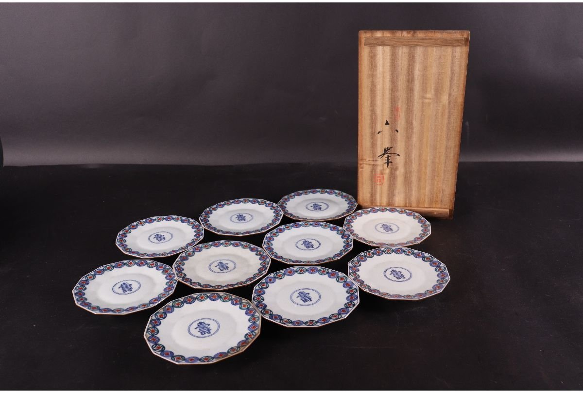 董芸】古作 九谷焼 新山造 極彩色 寿老人像 高63㎝ 蔵出品 [359181