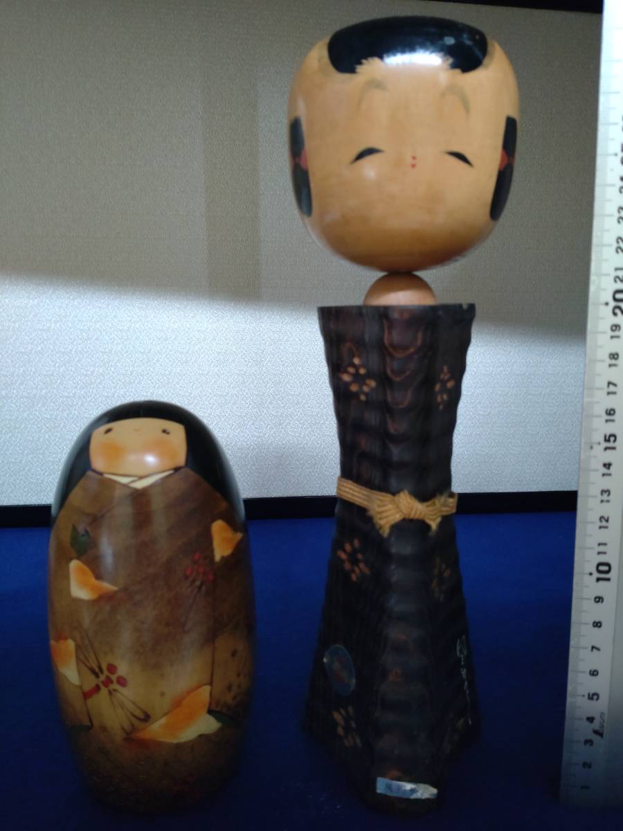 美品】伝統こけし まとめ売り 21本 底に作家名あり 伝統こけし 58