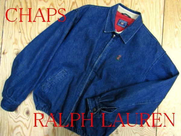 ☆CHAPS ラルフローレン RalphLauren☆メンズ ワンポイント刺繍 デニム 