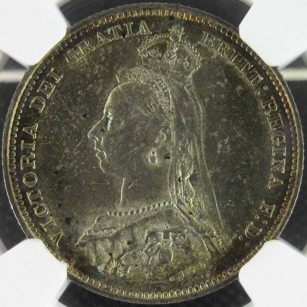【豊富な，人気SALE】 奇跡のトーン 1887 イギリス 1シリング 銀貨 ヴィクトリア女王 ジュビリーヘッド NGC MS63 アンティークコイン ビクトリア女王(ヨーロッパ)｜売買されたオークション情報、yahooの商品情報をア ヨーロッパ