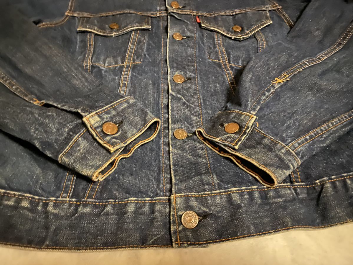 極上 真紺 44 BIGE LEVI'S 70505 60s ビッグE サード 70s リーバイス