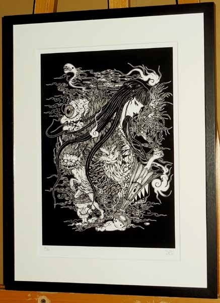 新入荷＊美人画 天野弓彦「百鬼夜行」希少限定50部 直筆サイン入/天野