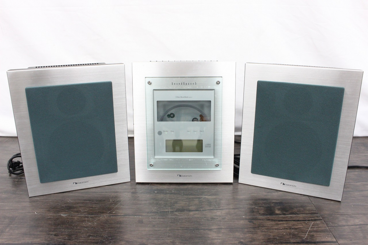 【行董】 Nakamichi ナカミチ CDステレオミュージックシステム SoundSpace5 サウンドスペース5 リモコン付き ※ゆうパ※ AF806BPT14