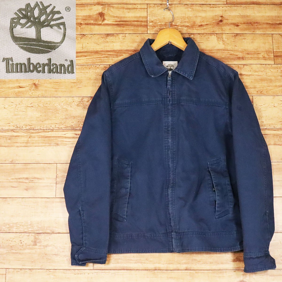 お得，安い C2K/R4.18-3 Timberland ティンバーランド コットンジャケット フルジップ ブルゾン IDEALジッパー アウター メンズ M ネイビー(Mサイズ)｜売買されたオークション情報、yahooの商品情報をアーカイブ ジャンパー、ブルゾン一般