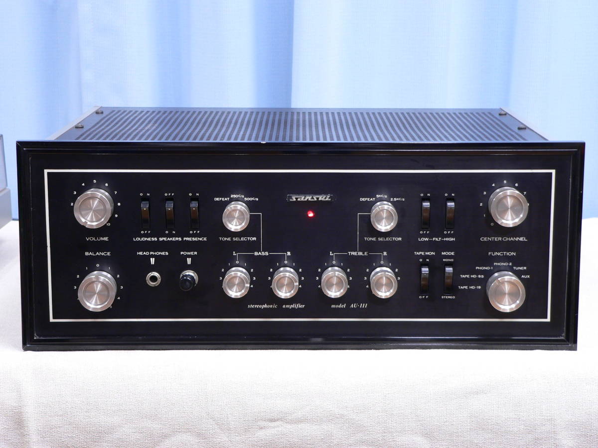 山水 AU-111 サンスイ真空管プリメインアンプ アンプ 家電、AV、カメラ