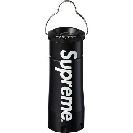 ★ 14AW Supreme シュプリーム Logo Lantern ロゴ ランタン 照明 ライト 単四電池 キャンプ バーベキュー (ブラック黒)NMS