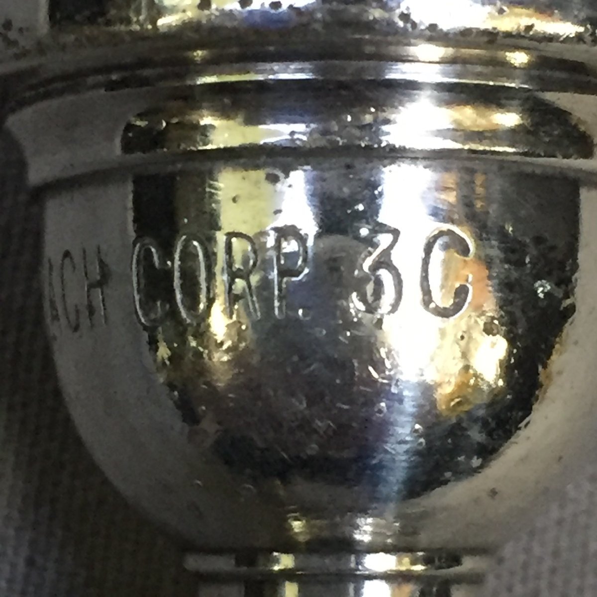 f146*80 【やや傷汚れ有】 2309-778 VINCENT BACH CORP. 3C 旧刻印 トランペット用マウスピース