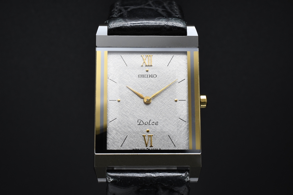 SEIKO Dolce Ref：1220-5300 セイコー ドルチェ クォーツ セラミック ローマ スクエア 腕時計