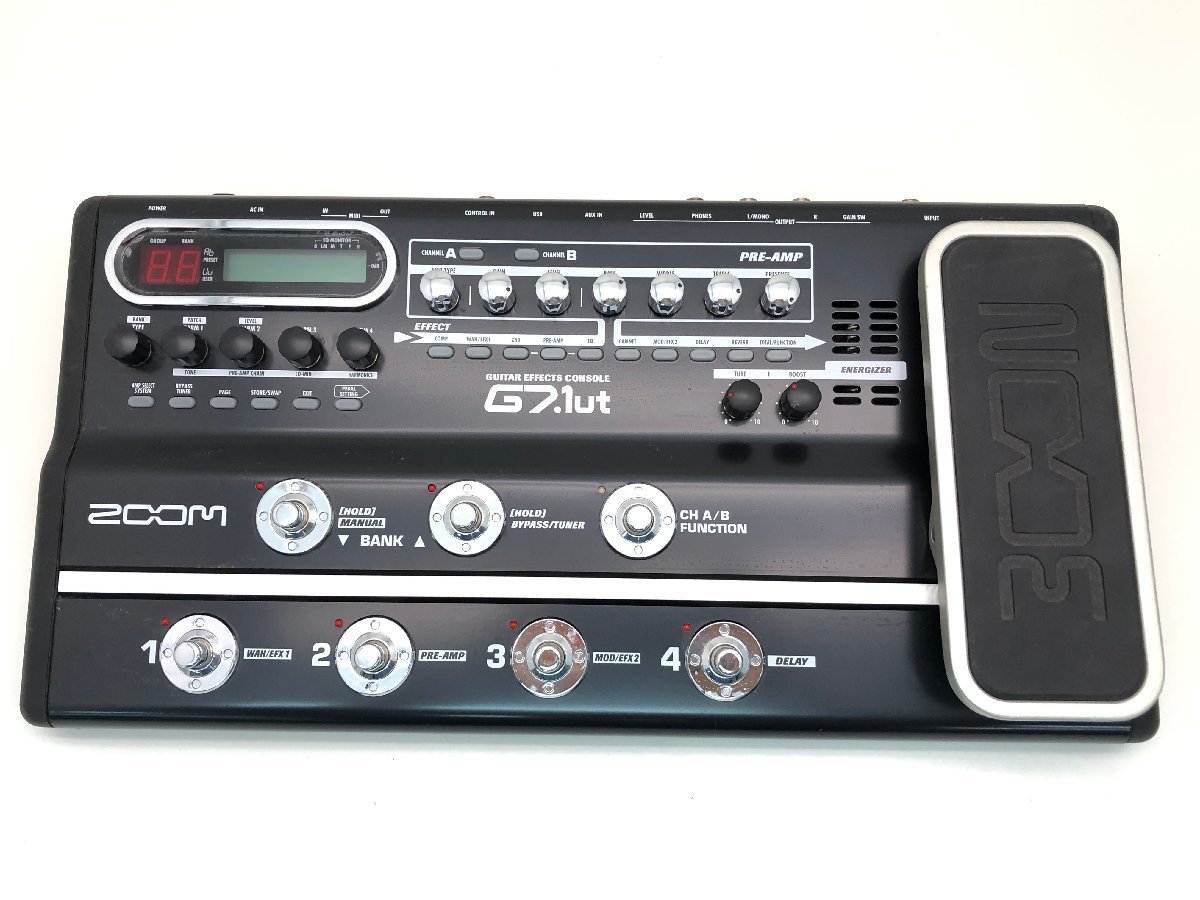 ZOOM G7.1ut マルチエフェクター 他 ギター用品付き 動作未確認 現状