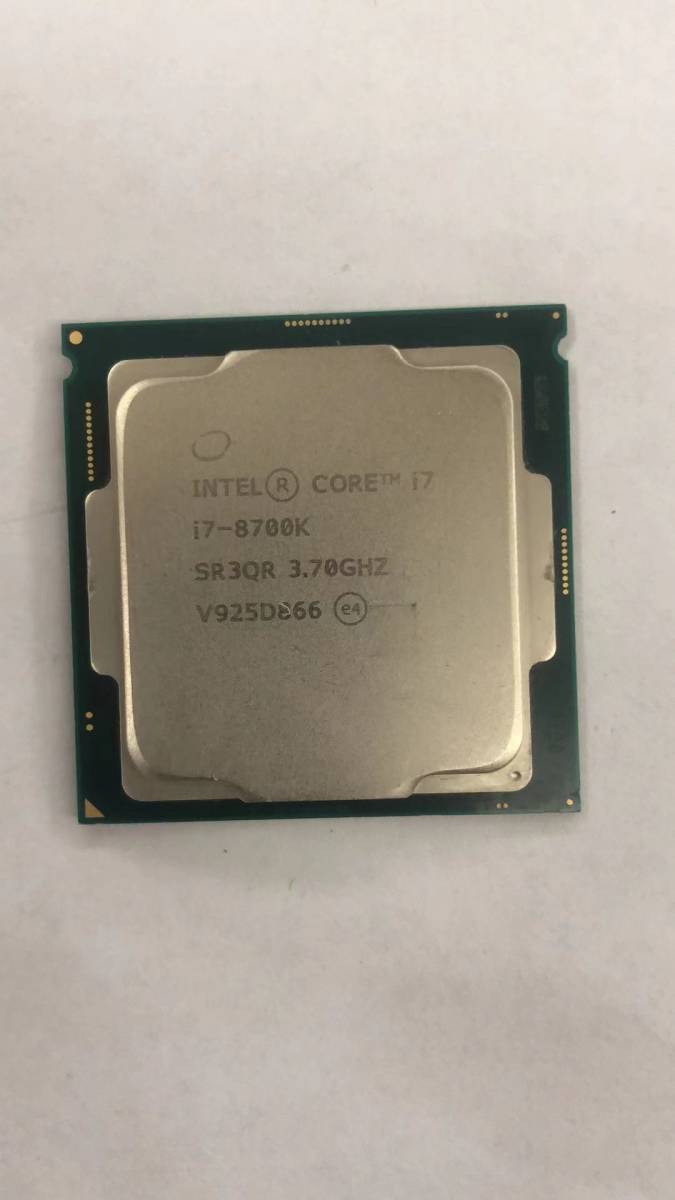 Intel Core I7-8700K 分解品 LGAソケット CPU インテル 8084の入札履歴 