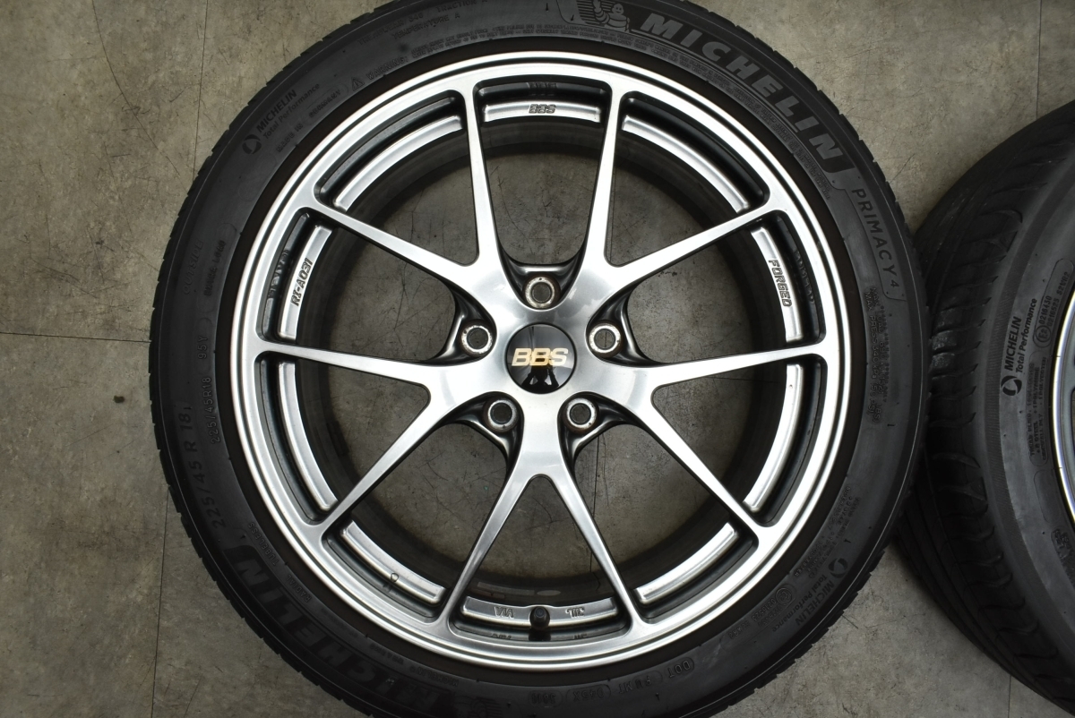 鍛造品】BBS RI-A031 18in 7.5J +43 PCD114.3 ミシュラン プライマシー 
