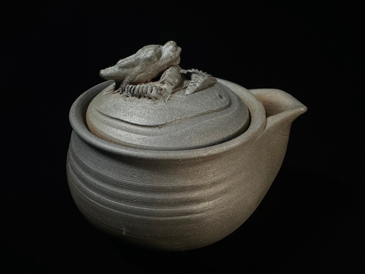 古美味】人間国宝 清水卯一 柿天目釉茶碗 茶道具 保証品 X4Sd 【公式通販】
