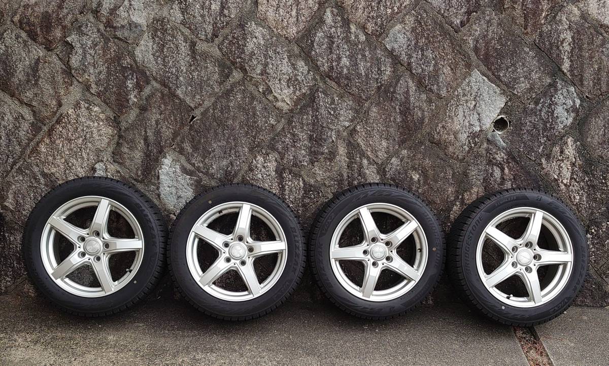 バリ溝! ブリザック VRX2 4本 21年製 195/55R16 スタッドレス アルミ 