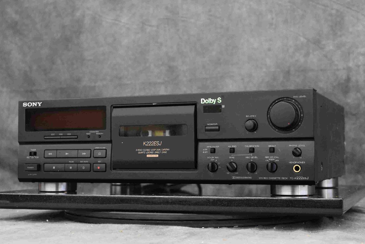 SONY TC-K222ESJ ステレオカセットデッキ動作確認済⁄ジャンク