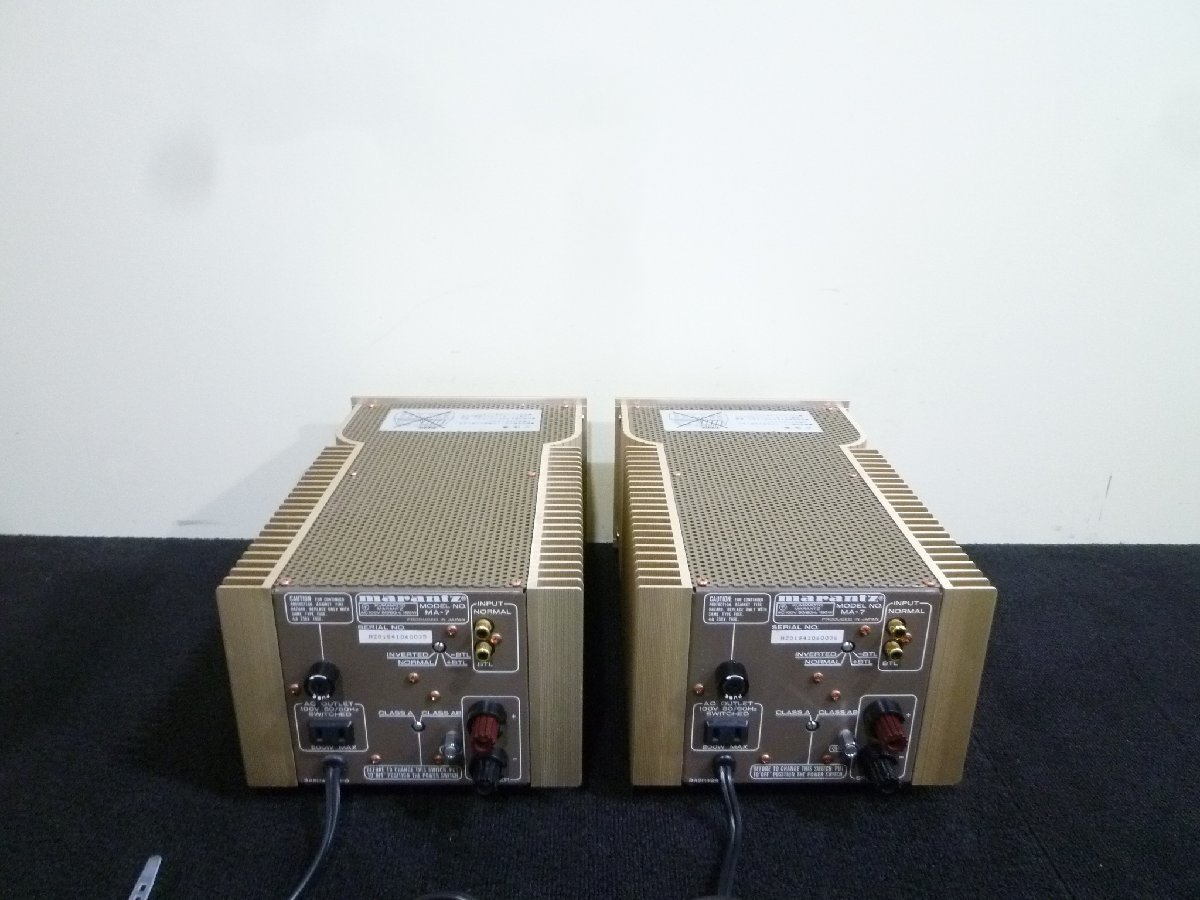 元箱有Marantz マランツ MA-7A モノラルパワーアンプ ペア
