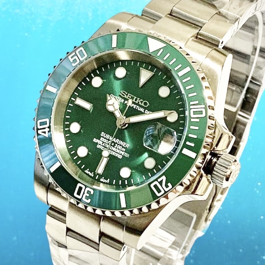 防水実験済 SEIKO MOD セイコー カスタム NH35 機械式腕時計 自動巻 手
