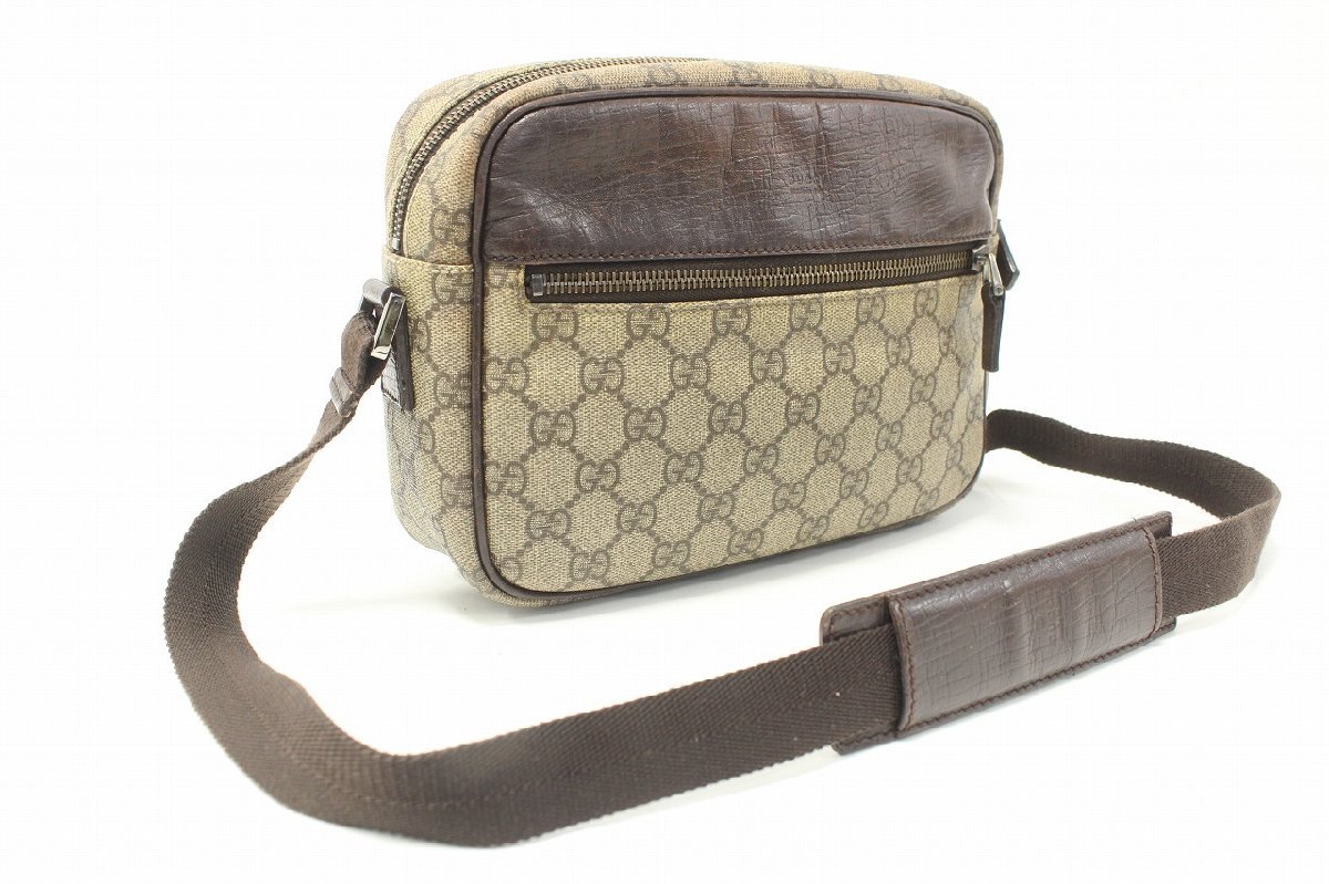 1円～】GUCCI グッチ GGプラス GGスプリーム ショルダーバッグ 斜め
