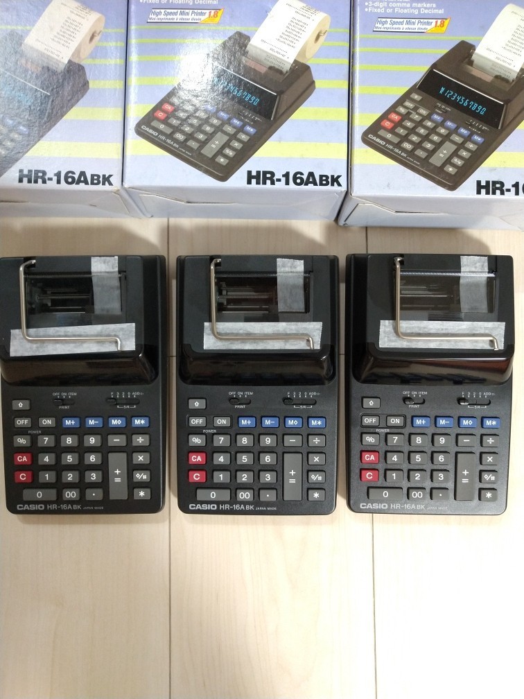 未使用 CASIO 表示管付電子式記録計算機 ミニプリンター レトロ商品