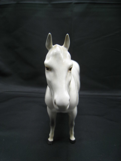 １０G16　BESWICK　ベスウィック　白馬　イギリス　オブジェ　幅２５ｃｍ