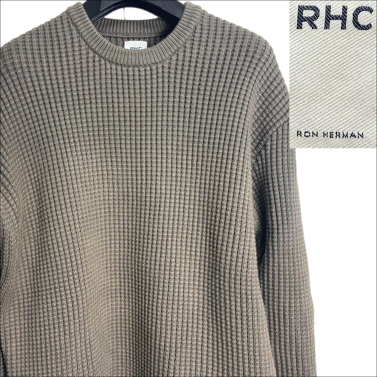 インディゴ染 コットン ロンハーマン Herman Ron RHC 良品 ニット