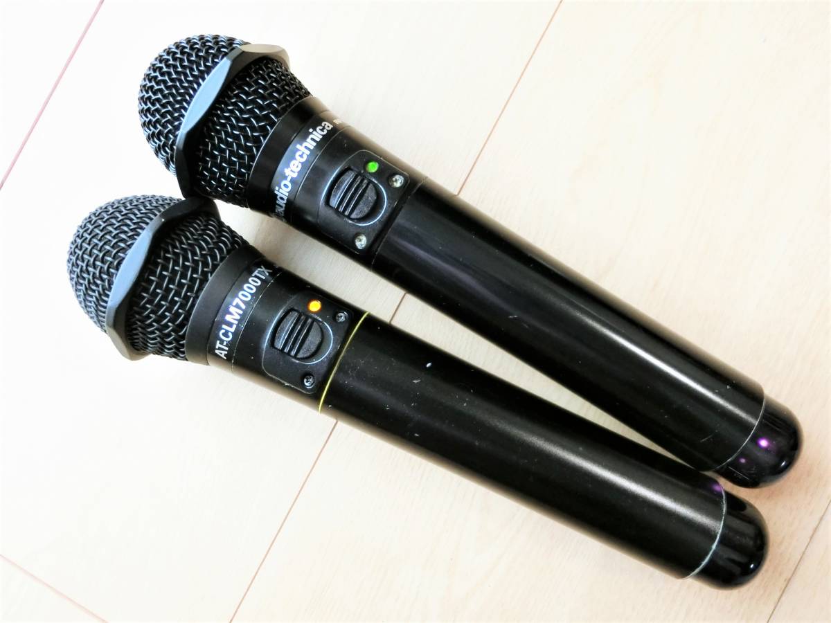 ♪audio-technica AT-CLM7000TX ワイヤレスマイク 中古 2本