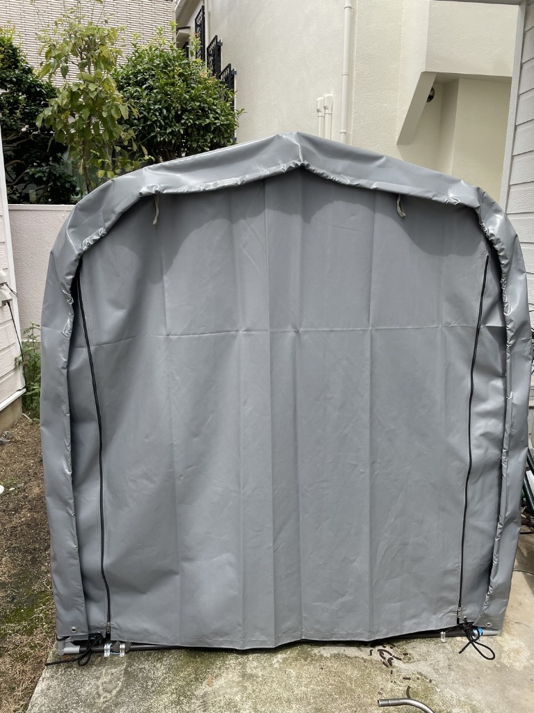 3512 ナンエイ サイクルハウス PVC 3台用 幅156奥行220cm ガレージテント 物置