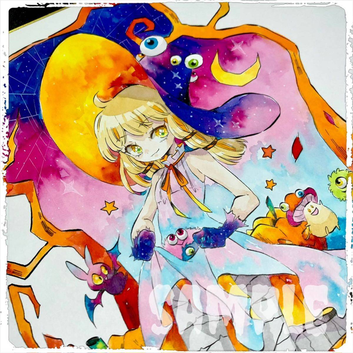 同人 手描きイラスト【東方Project】【洩矢諏訪子/ハロウィン】