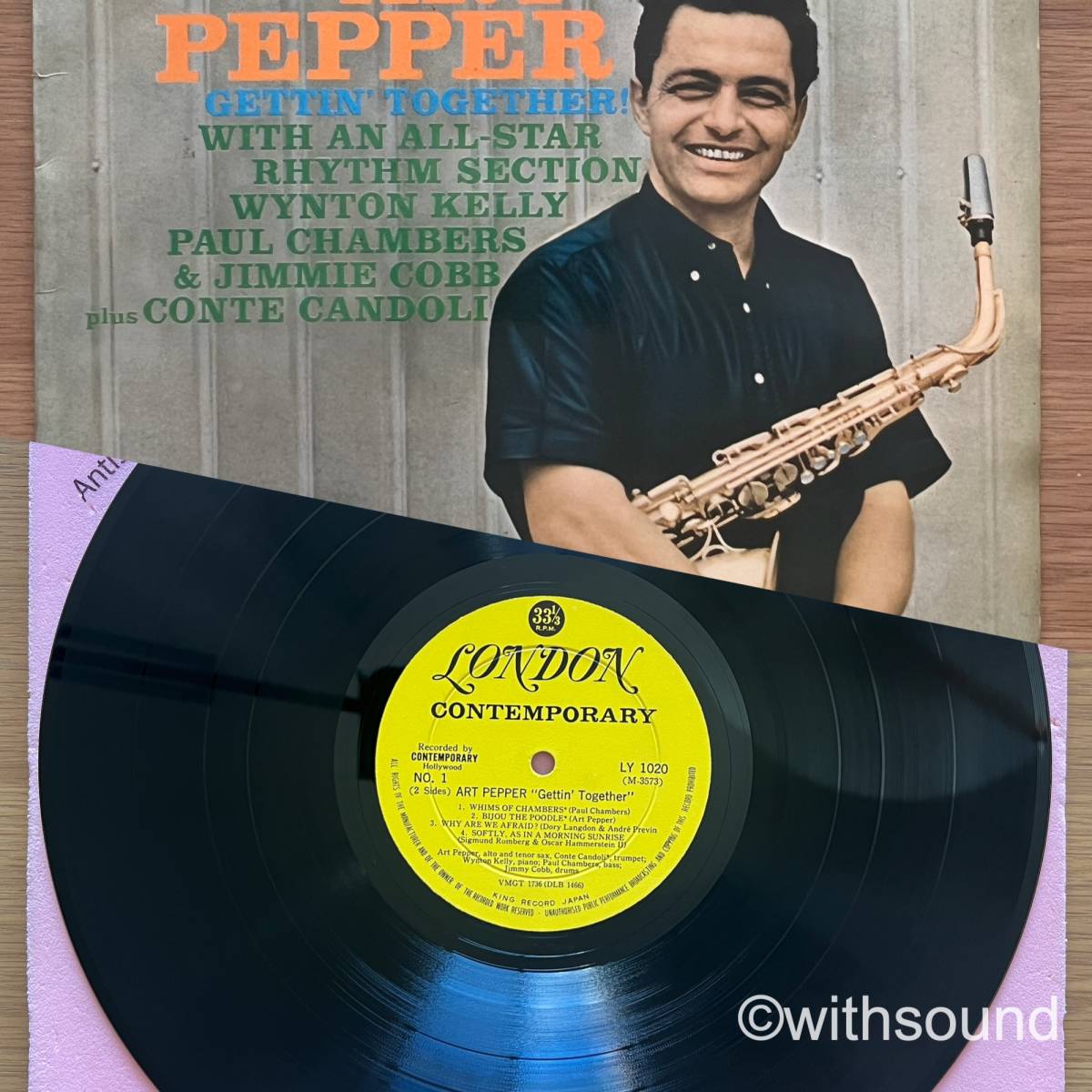 ペラジャケ ART PEPPER Getting' Together! 国内初期盤 LP FLIP BACK