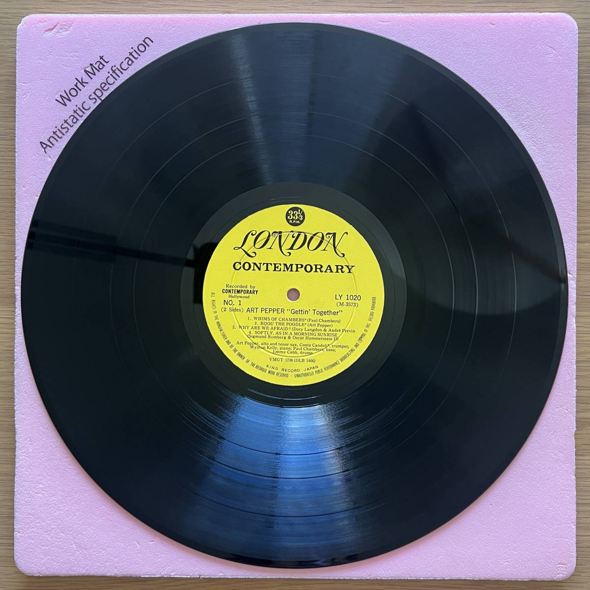 ペラジャケ ART PEPPER Getting' Together! 国内初期盤 LP FLIP BACK