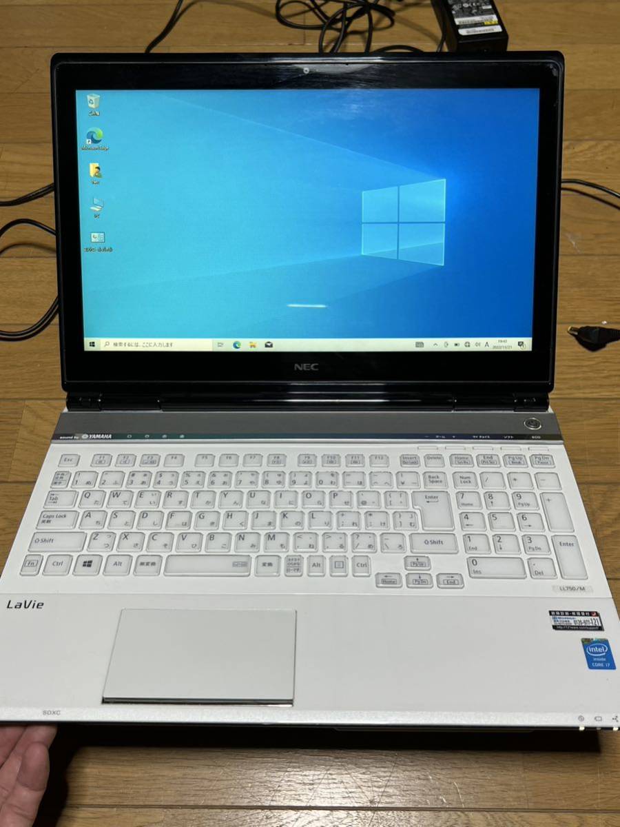 NEC Lavie PC-LL750MSW Core i7-4700MQ Windows10 タッチパネル