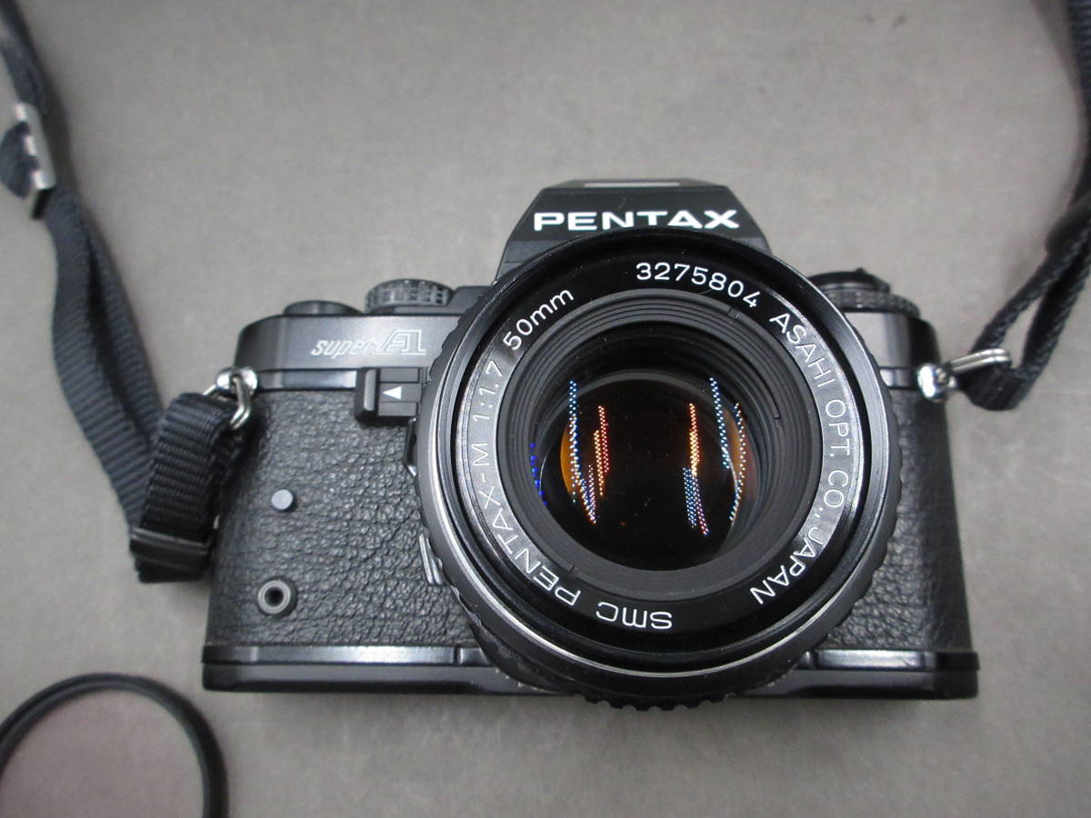ペンタックス Pentax SuperA ブラック smc Pentax-M 50mm F1.7 ボディ