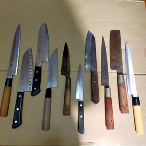 濃州正宗作 関 孫 銀 刀都 手打 ナイフ10本セット他 龍 包丁のYahoo