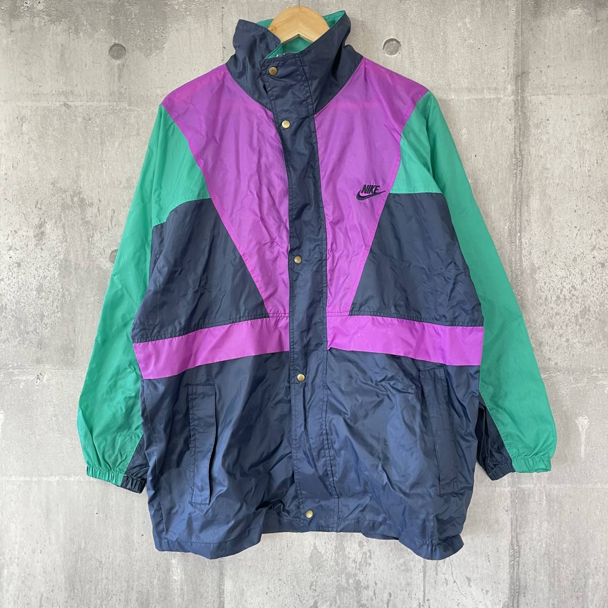 90s NIKE ナイキ ナイロン ジャケット ヴィンテージ 銀タグ(メンズ 