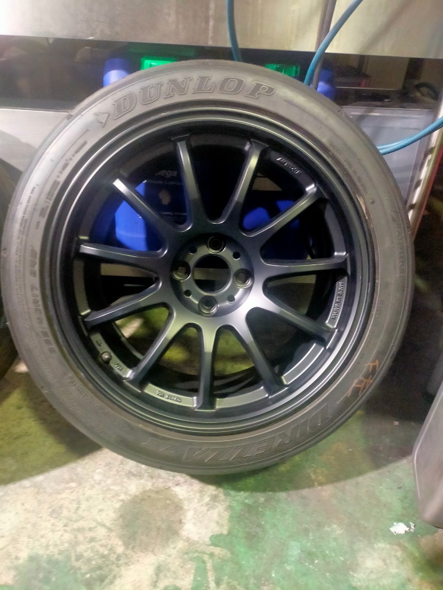 work EMOTION 11R 17インチ 4穴 PCD100 9J+28 マットブラック 2本 