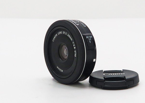 ◇【Canon キヤノン】EF-S 24mm F2.8 STM 一眼カメラ用レンズ STM F2.8