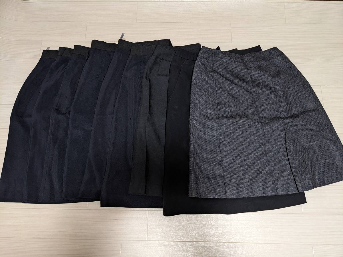 事務服 9号・11号サイズ 訳あり ユーズド まとめて セット スカート  