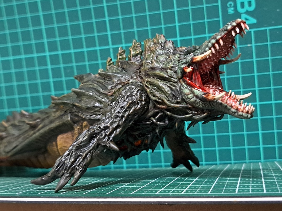 バンダイ ムービーモンスターシリーズ ゴジラアクアティリス 改造 