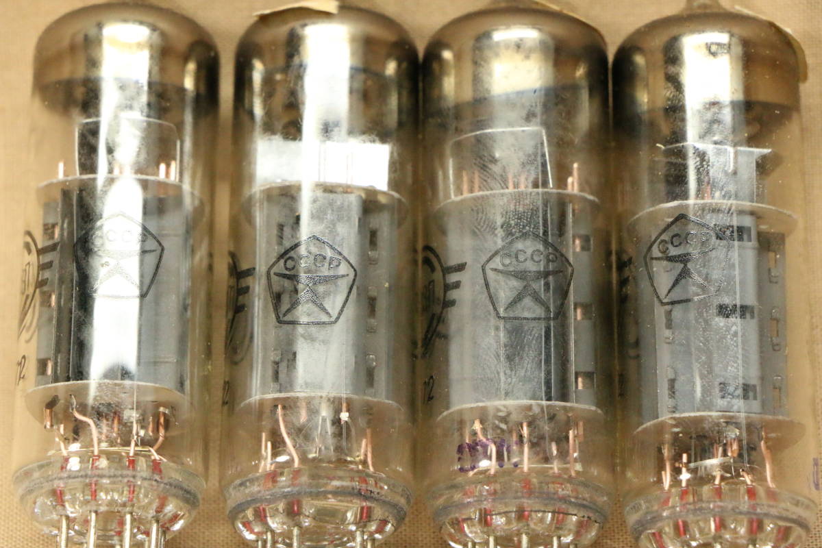 6F3P 6BM8 4本セット スベトラーナ ロシア ソビエト CCCP 未使用 新品 