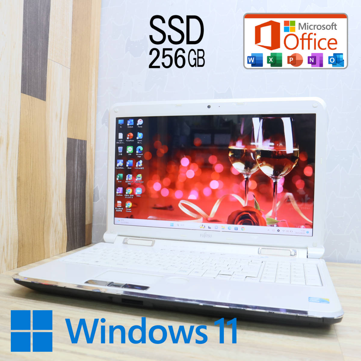☆美品 高性能i5！新品SSD256GB☆A705B Core i5-560M Webカメラ Win11 