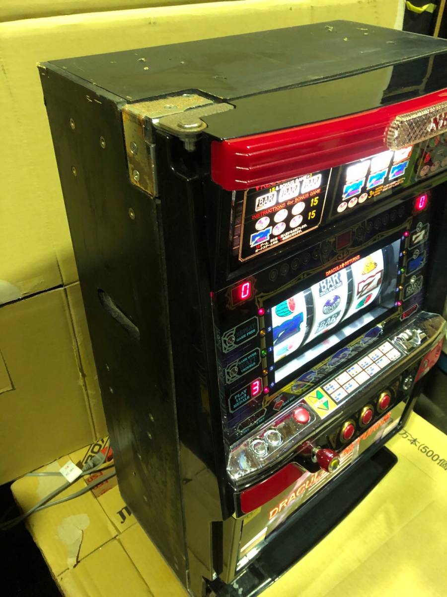 【パチスロ実機】ネット★ドラキュラリターンズ【オートプレイ付不要機付】 ☆ レトロ 激レア 4号機 NET ドラキュラリターンズ 実機 4号機