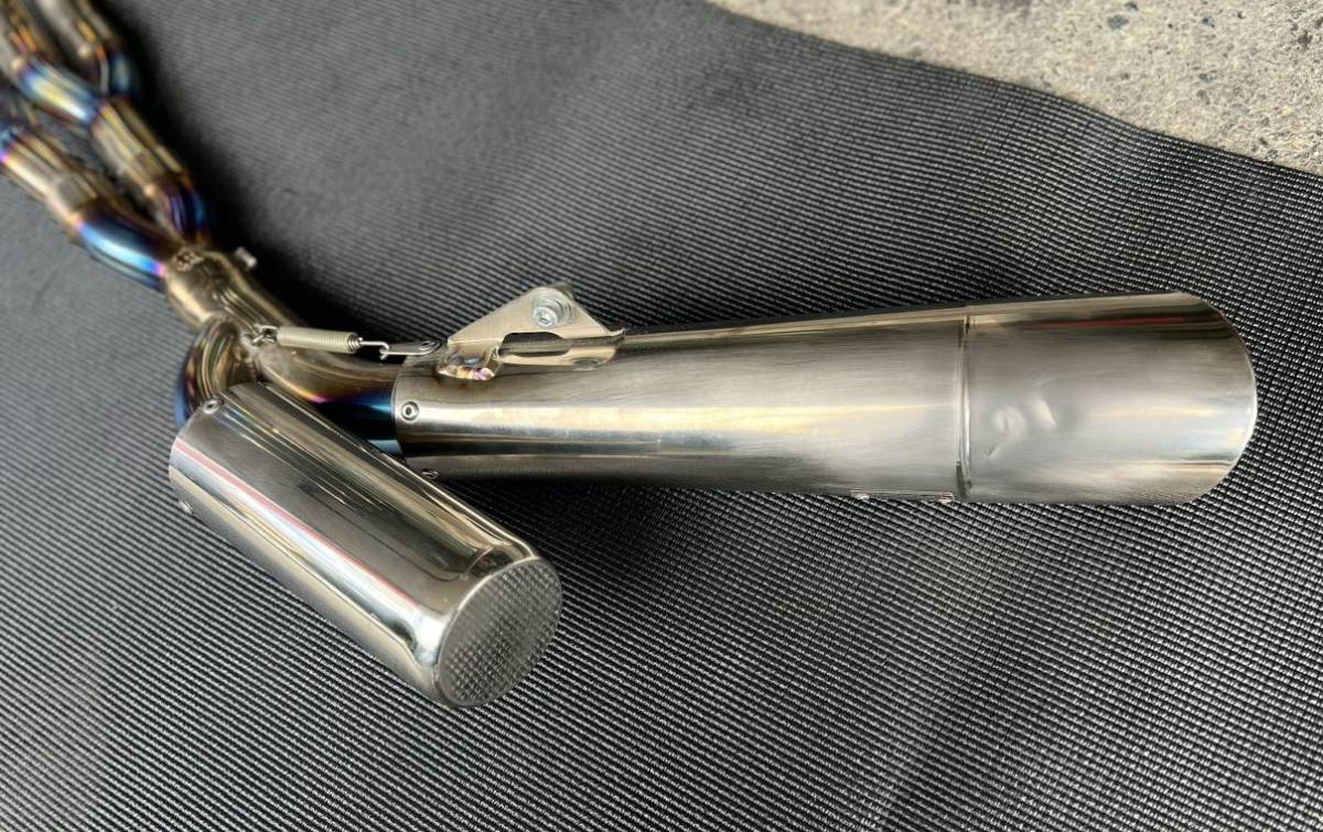 USED OVER フルチタン メガホン 4-2-1 フルエキゾーストマフラー ZX25R 