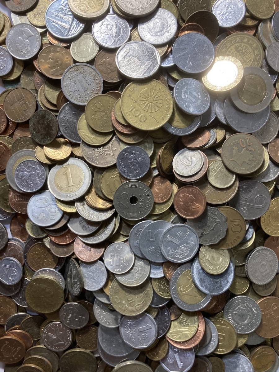 0703T24 各国の硬貨 古銭 おまとめ6kgオーバー フィリピン 中国 日本