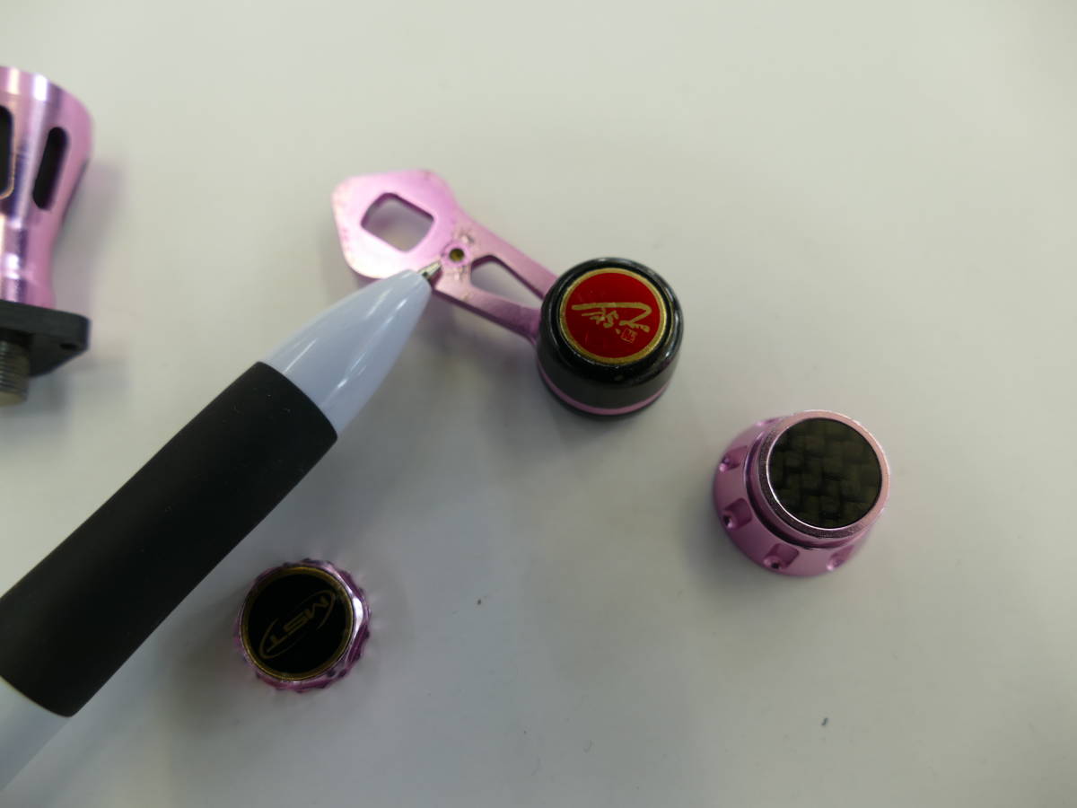 MSTバラサンハンドル HYBRID SPECIAL ピンク 希少 ダイワ用 管89GP MST