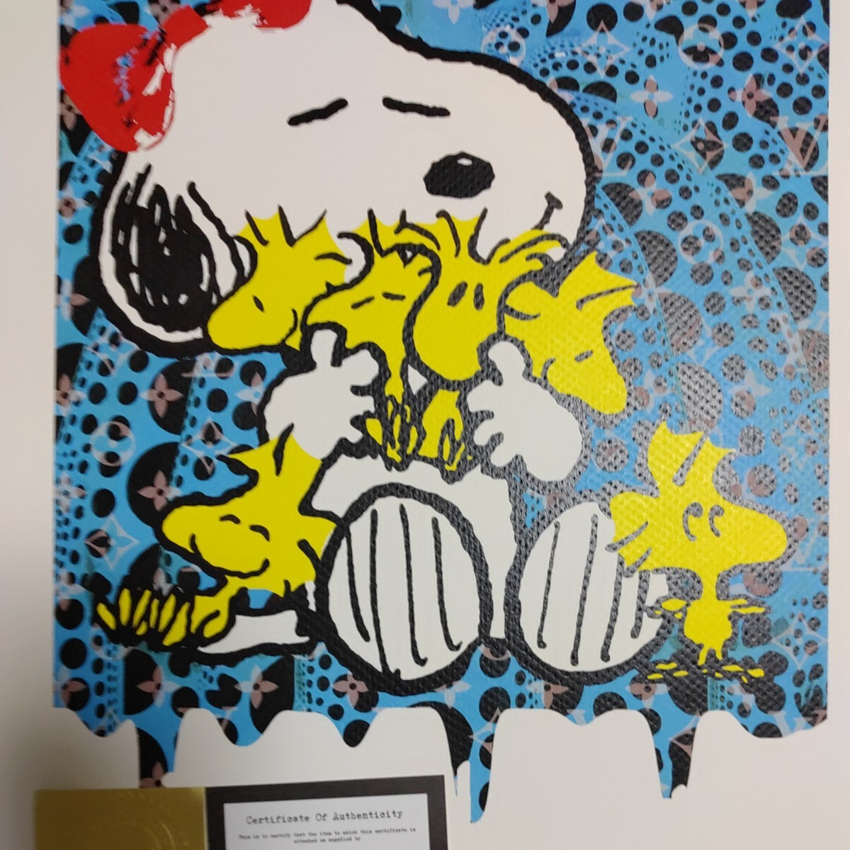 DEATH NYC 世界限定100枚 アートポスター SNOOPY スヌーピー ウッド