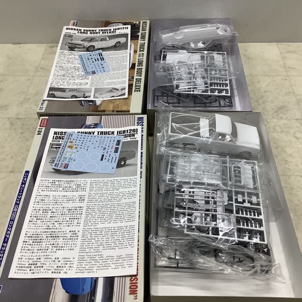 1円〜 ハセガワ 等 1/24 ニッサン サニートラック GB120 ロングボデー デラックス 前期型 フィアット600 他 ハセガワ 1&frasl;24 ニッサン