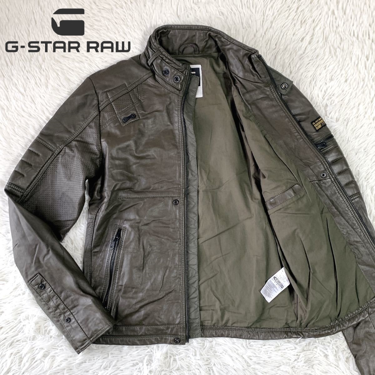G-STAR RAW | MFD ⁄ LEATHER RAW(ジースターロー) メンズ STAR JKT 